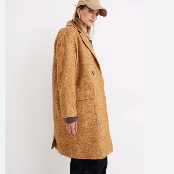 EUC Madewell Averdon Coat in Bouclé Boucle Fabric Sz XXS - Picture 2 of 8